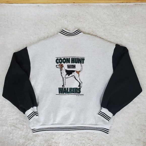 Vintage Jackets & Coats Vtg 9s Coon Dog Hunt With Walkers Graphic